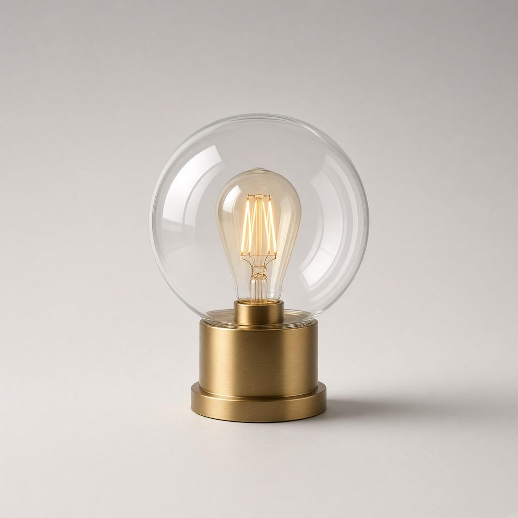 Glass Globe Lamp