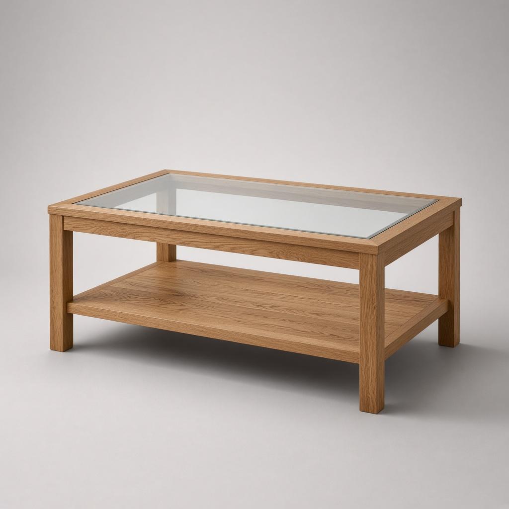 Glass Top Cocktail Table