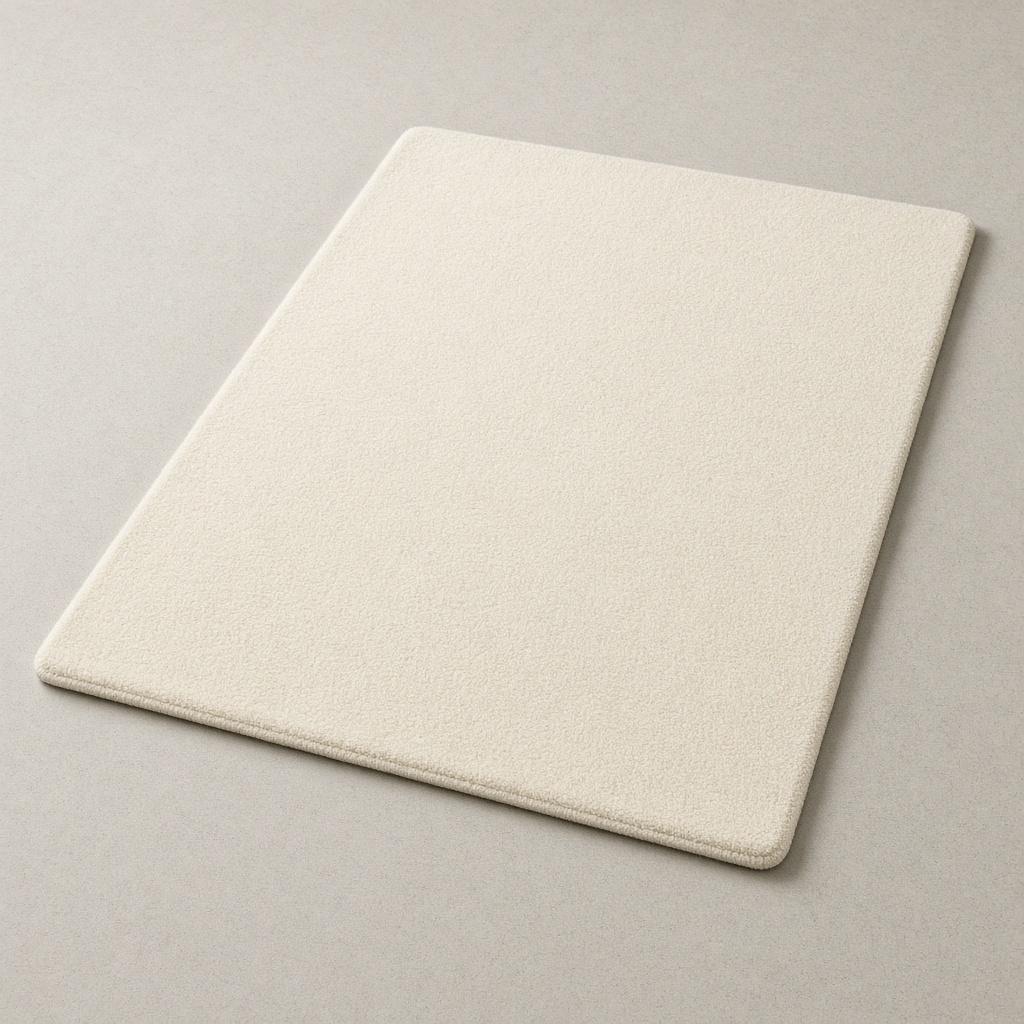 Ivory Wool Area Rug