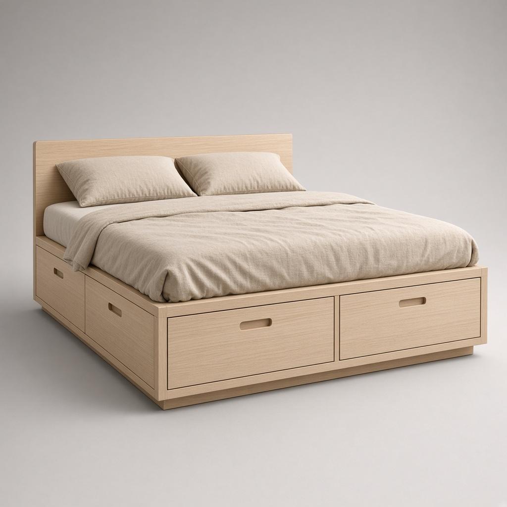 Maple Storage Bed