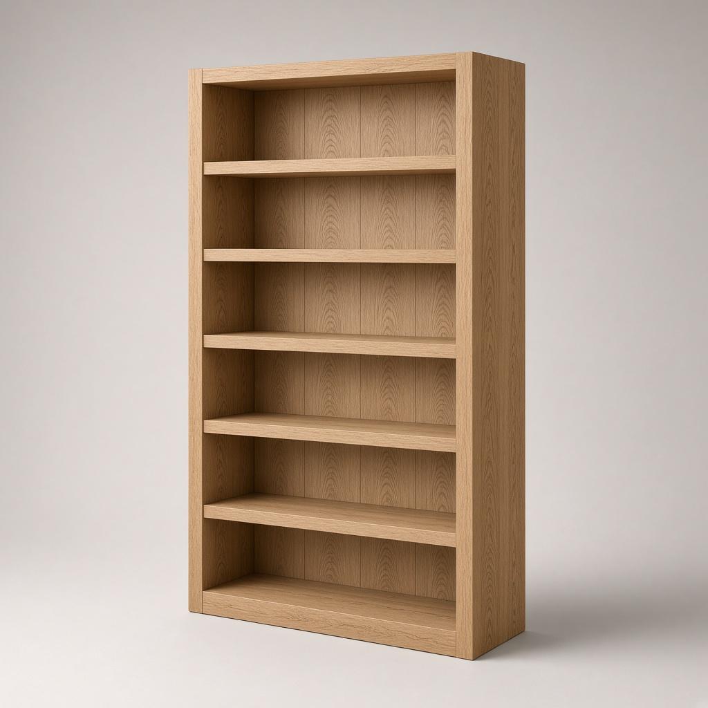 Oak Open Bookcase
